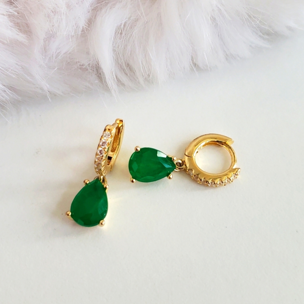 Emerald Hoops